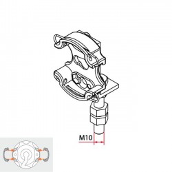 TM2 45 soporte altura regulable de clip MÁX. 50 Nm